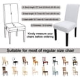 thumbnail image 5 of 4 Pcs Dining Chair Slipcover, High Stretch Removable Washable Chair Seat Protector Cover for Home Party Hotel Wedding Ceremony, 5 of 6