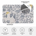 thumbnail image 3 of Blue Floral Door Mat Indoor Outdoor, Farmhouse Vintage Flower Leaf Botanical Non Slip Welcome Mat with Rubber Backing, Absorbent Fabric Front Door Mats Entryway Rug for Home Patio Entrance 24"x36", 3 of 8