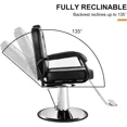 Heavy Duty Hydraulic Reclining Salon Chair Spa Furniture Shampoo