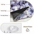 thumbnail image 2 of Purple Blooms Floral Kitchen Runner Rug 2.7x5 Washable Runners for Hallway Non Slip Farmhouse Spring Flowers Botanical Large Area Rug Indoor Floor Carpet for Bathroom Laundry Entryway Bedroom, 2 of 8