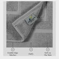 thumbnail image 4 of Alfombrillas de baño Feather & Stitch, 100% algodón rizado (76 x 53 cm), color gris, 4 of 8