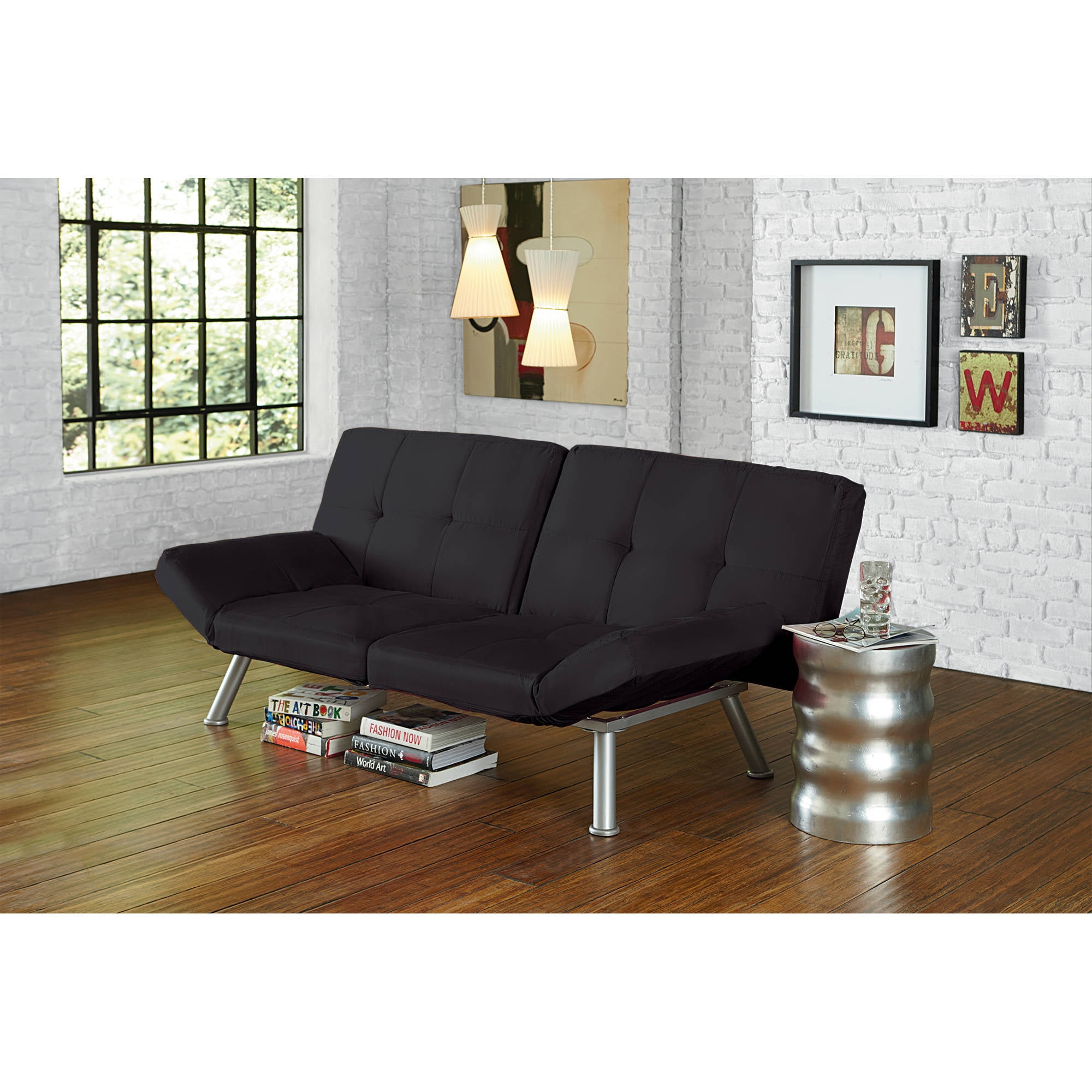 Mainstays Contempo Futon Multiple Colors Walmart