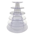 thumbnail image 5 of 6 Tier Macaron Display Tower Round Cake Stand Plastic Tiered Cupcake Dessert Display Stand Pastry Serving Tray Platter for Wedding Party Decor, 5 of 5