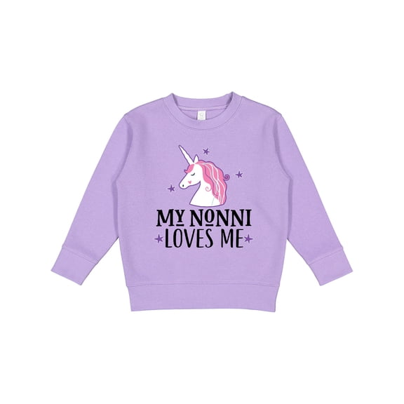 Inktastic My Nonni Loves Me Girl Unicorn Toddler Sweatshirt
