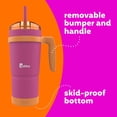 thumbnail image 4 of bubba Envy S Insulated Stainless Steel Tumbler with Handle, Bumper and Straw, 32oz., Rubberized, Dragonfruit Mango, 4 of 6