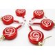 thumbnail image 2 of Piezas De Adornos De Piruletas Navideñas, A Prueba De Roturas, Brillantes, Diseño De Bastón De Caramelo, Adornos para Decoraciones Navideñas, Rojo-- oso de fresa Electrónica, 2 of 5