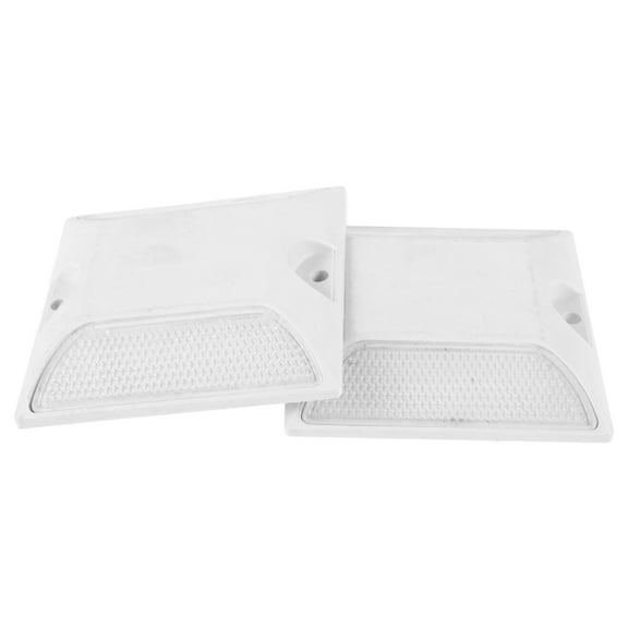OUNONA 2Pcs Outdoor Aluminum Driveway Reflectors with High Visibility Features
