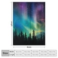 thumbnail image 4 of BCIIG Aurora Borealis Starry Sky Space Art Warm Lightweight Blanket Soft Fleece Throw Blanket for Living Rooms Sofa Decor All Seasons - Cow Gifts Blanket Long-lasting Comfort 60x80in, 4 of 6
