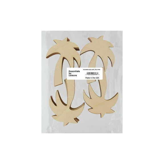 Essentials By Leisure Arts Arts Flat Wood Shape 24pc Palm Tree