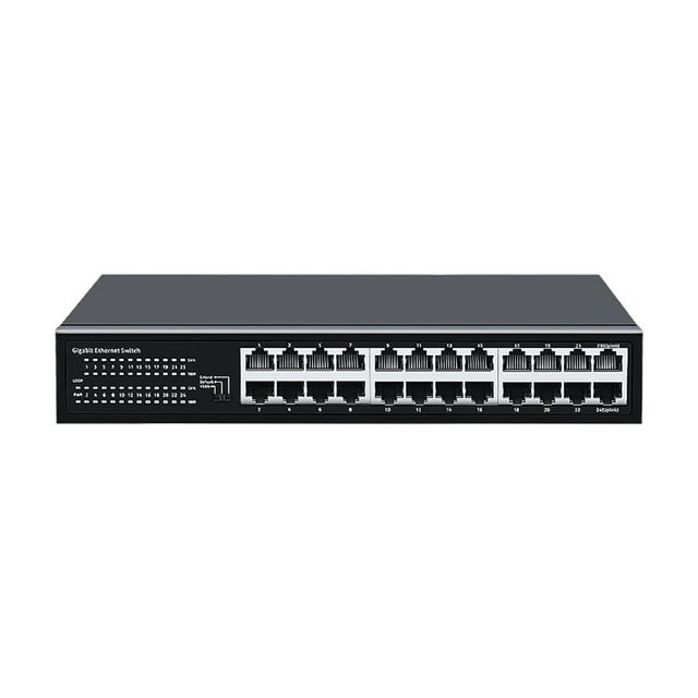 16/24 Port Gigabit Ethernet Switch 1000Mbps Network Fast Smart Switcher Hub Internet Splitter With VLAN,QOS,Loop Alarm