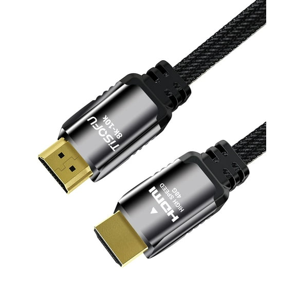 HDMI Cable 8K 4k 3ft - Certified Hdmi 2.1 48gbps Ultra High Speed Hdmi Cables Premium Braided 8K@60Hz 4K@120hz Dolby Vision ARC eARC Cl3 Rated HDR HDCP 2.2&2.3