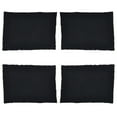 thumbnail image 4 of SARO 13009.BG1420B 14 x 20 in. Rectangular Stone Washed Linen Table Placemats - Blue & Grey  Set of 4, 4 of 5