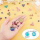thumbnail image 2 of 200pcs Crackle Lampwork Glass Beads 10 Color Handcrafted Round Beads 8mm Loose Beads for Summer Beading Friendship Bracelet Mother's Day Jewelry Makin, 2 of 4