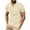 Khaki, variant on AHTJRT Men's Casual Short Sleeve Henley Shirt Stylish Comfortable Button Placket Soft Tees Khaki M