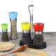 thumbnail image 4 of Soporte para especias, estante para condimentos, organizador de cocina para armarios y despensas (diseño de 2 botellas), 4 of 7