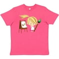thumbnail image 3 of Inktastic Artist Girl With Easel Youth T-Shirt, 3 of 5