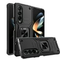 thumbnail image 2 of Elegant Choise Phone Case for Samsung Galaxy Z Fold 4 Shockproof Heavy Duty Protective Cover with Ring Stand, Black, 2 of 11