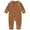 Brown, variant on Baby Clothing Solid for Boys Girls Solid Color Bodysuit Jumpsuit Toddler Rompers Casual Wear (Yellow, 3-6 Months)