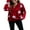 Red, variant on Women Loose Knit Sweater Star Jacquard Cross Tie-Up Long Sleeve Pullovers Spring Fall V-Neck Jumpers Streetwear
