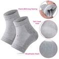 thumbnail image 2 of 3 Pairs Moisturizing Gel Heel Socks - Breathable Toeless Socks for Cracked Heel Repair, Hydrates and Softens Dry, Cracked Feet, Daily Foot Care, 2 of 7