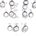 thumbnail image 2 of Candil de Cristal Cortado Gamalux Williams Krystal Uvas de 3 Luces, 2 of 5