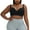 Black, variant on Seamless sleep lingerie ,Removable Silicone Pad Seamless Bra, Elastic Wirefree Athletic Workout Undergarment