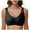 Black, variant on Women's Comfort Bra Seamless Support with Convertible Transparent Shoulder Straps for Everyday Wear and Red XL