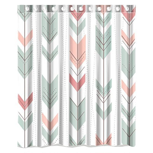 Details about   Colorful Boho Feathers Arrows Pretty Watercolor Fabric Shower Curtain Hooks 