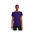 thumbnail image 1 of Camiseta deportiva Under Armour UA Locker para mujer, color morado XXS, 1 of 5