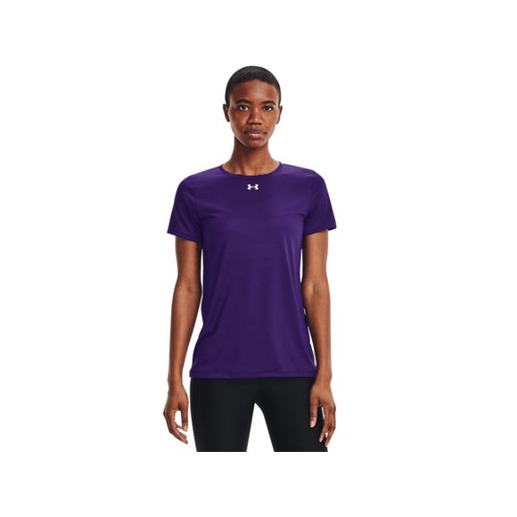 Camiseta deportiva Under Armour UA Locker para mujer, color morado XXS