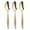 Gold, variant on Smarty Silver Disposable Plastic Serving Flatware Set (150 Set)