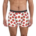 thumbnail image 4 of Wukai Strawberries Print Men’s Underwear Breathable Boxer Briefs,&nbsp;Moisture Wicking & Breathable-X-Large, 4 of 7