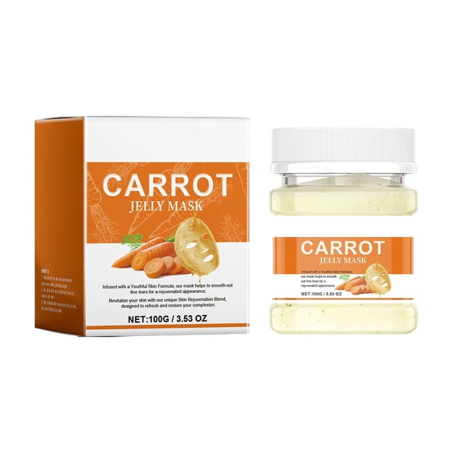 Face Mask Skincare Collagen face mask Skin care Mask Carrot Facial, Jelly Mask, Jelly Mask For Face, Hydrogel Mask, Vegan Peel-off Mask, Brightening And Nourishing,100g(buy 2 get 10% off)