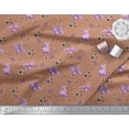 thumbnail image 3 of Soimoi Polyester Crepe Fabric Check,Spider & Bat Kids Printed Fabric 1 Yard 52 Inch Wide, 3 of 3