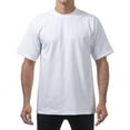 thumbnail image 2 of 6 Pack Pro Club Men's Heavyweight Short Sleeve Tee T-Shirt - Snow White - Medium, 2 of 4