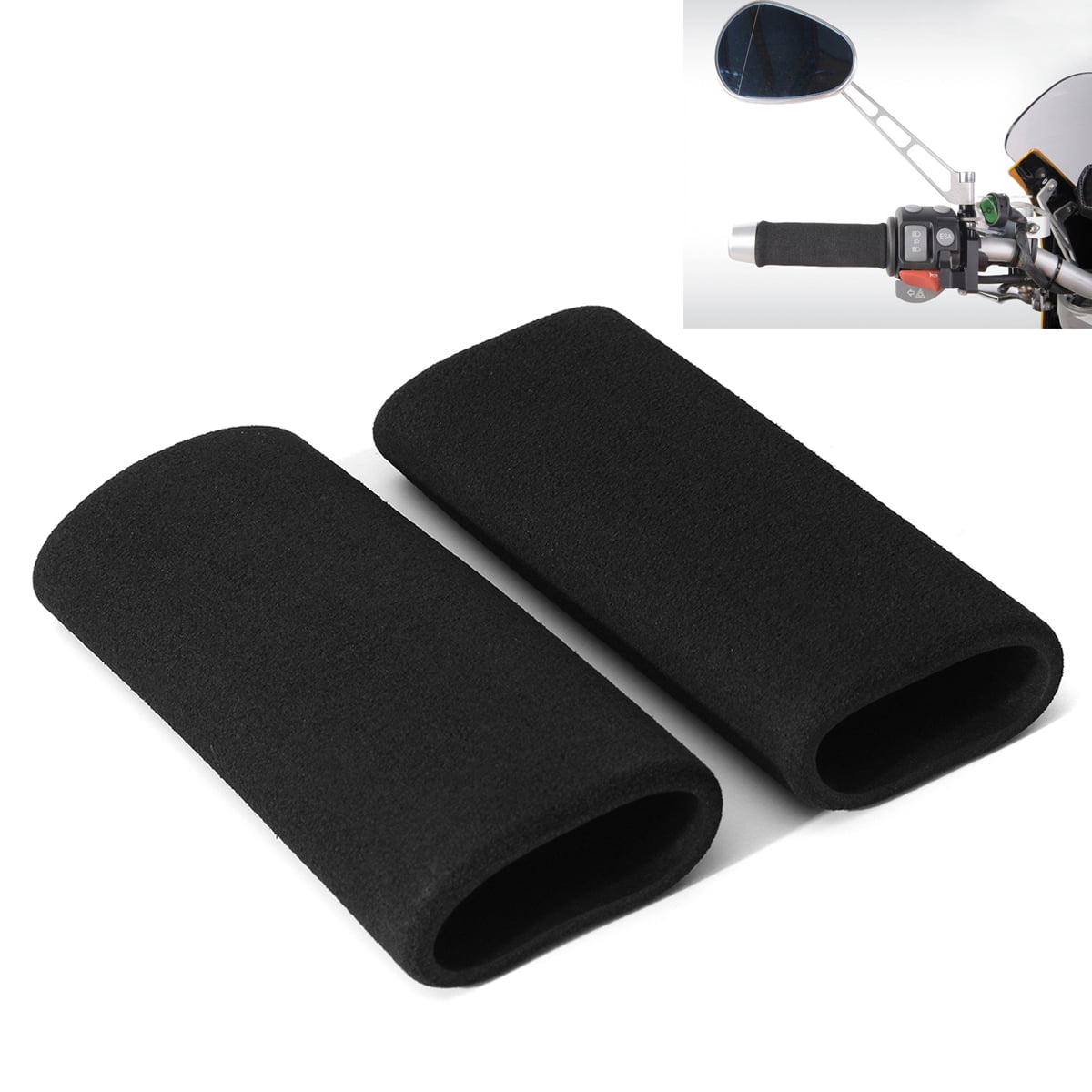 1 Pair Motorbike Comfort Handlebar Grip Cover Motorcycle Slipon Foam