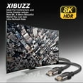 thumbnail image 6 of XIBUZZ 8K 16 Ft HDMI to HDMI Cable High Speed DisplayPort 2.1 High Resolution Video Support, 6 of 7