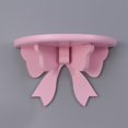 thumbnail image 2 of Nordic Style Wooden Semicircle Storage Shelf Wall Rack Kids Room Decoration Wall Storage Holder (Pink), 2 of 6