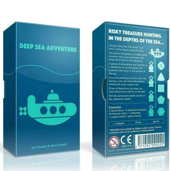 Deep Sea Adventure Family Fun Kids Party Card Game Treasure Hunt Travel Board