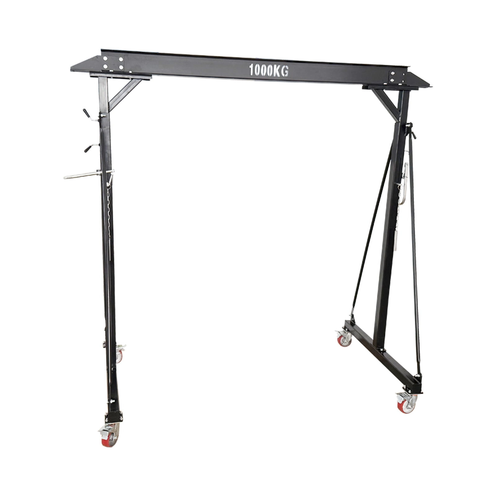 Portable Mobile Gantry Crane Portable Lift Hoist with Ajustable Height Range of 94.5" to 141.7"