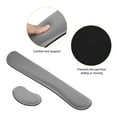 thumbnail image 4 of Uxcell Keyboard Wrist Pad Mouse Wrist Rest Ergonomic Wrist Support Comfortable Memory Foam Style 1, Gray 1 Set, 4 of 5