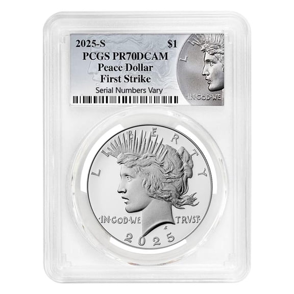 2025-S Peace Silver Dollar Proof Coin PCGS PF 70 FS (Peace Label)
