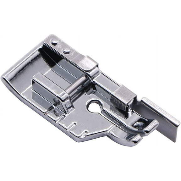1/4'' (Quarter Inch) Quilting Patchwork Sewing Machine Presser Foot with Edge Guide for All Low Shank Snap-On Singer, Brother, Babylock, Euro-Pro, Janome, Juki, Kenmore, New Home, White, Simplicity