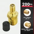 thumbnail image 4 of Milton S-684-4 1/4" MNPT Male Tank Valves, includes Protective Caps, 2-Pack, 4 of 6