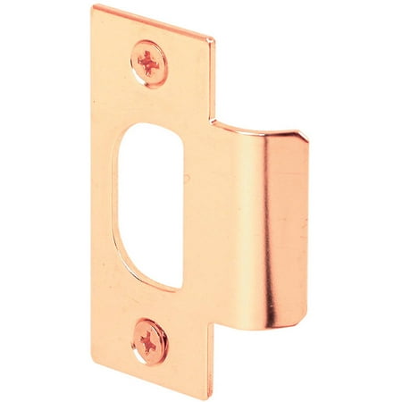 Deadbolt Style Strike Plate - Prime Line E2467 Brass Plated Deadbolt T Strike