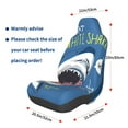 thumbnail image 3 of Honeii Great White Shark Print Car Seat Cover,Car Interior Covers,Universal Fit Seat Protector, Compatible with Most Cars, SUVs, Trucks, and Vans, 3 of 5