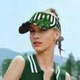thumbnail image 6 of Gaeub Palm Greenery Sun Visor Hats with Empty Top and Adjustable, UV Protection for Golf Tennis Cycling Running, 6 of 8