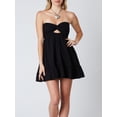thumbnail image 2 of SUNSIOM Women Twisted Tube Dress Ruched Boat Neck Cut-out Backless Sleeveless Double Pockets Flowy Ruffled Dresses, 2 of 6