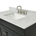 thumbnail image 6 of Ariel Hamlet 43 In. Rectangle Sink Vanity With 0.75 In. Carrara White Countertop In Black, 6 of 11