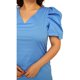 thumbnail image 4 of Vestido Roman Fashion Popelina Azul Talla Extra Modelo V 0127, 4 of 6